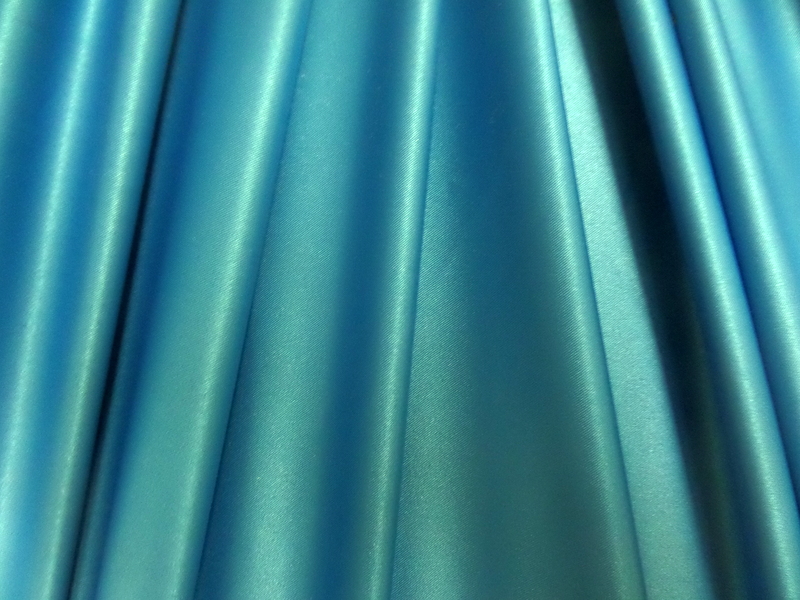 12.Teal Stretch Satin Deluxe